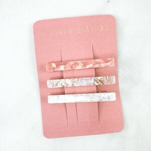 8 Other Reasons Runway Clip Trio Hair Clip Set Marbled